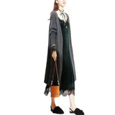 Velvet Goth Vintage Lace Long Dress